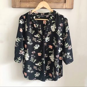 Mandy Evans Loose Blouse With Floral Pattern